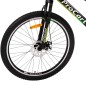 Bicicleta MTB full suspension, roti 26 inch, 21 viteze, frane mecanice pe disc, cric, far si stop