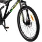 Bicicleta MTB full suspension, roti 26 inch, 21 viteze, frane mecanice pe disc, cric, far si stop