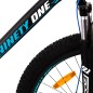 Bicicleta MTB, 26 inch, 21 de viteze, schimbator Shimano, cadru otel, frane pe disc, negru, turquoise