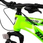 Bicicleta Mountain Bike, roti 26 inch, frana disc, cadru otel, schimbator Shimano, suspensii furca, verde neon