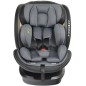 Scaun auto rotativ, model Bari, 0-36 kg, i-Size, 360 grade, R129, tetiera reglabila, ISOFIX, negru-gri