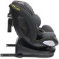 Scaun auto rotativ, model Bari, 0-36 kg, i-Size, 360 grade, R129, tetiera reglabila, ISOFIX, negru-gri