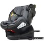 Scaun auto rotativ, model Bari, 0-36 kg, i-Size, 360 grade, R129, tetiera reglabila, ISOFIX, negru-gri