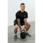 Kettlebell cauciucat reglabil EB Fit 10kg , maner ergonomic, negru