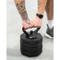 Kettlebell cauciucat reglabil EB Fit 10kg , maner ergonomic, negru