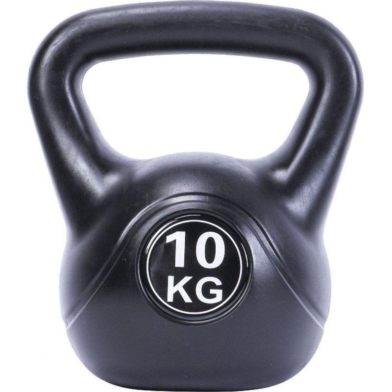 Kettlebell cauciucat Pure 2 Improve 10kg , maner ergonomic, negru