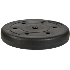 Disc fitness cauciucat, 15kg, diametru 26,5mm, negru