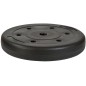 Disc fitness cauciucat, 15kg, diametru 26,5mm, negru