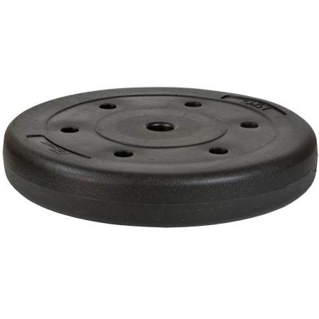 Disc fitness cauciucat, 15kg, diametru 29,5mm, negru