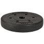 Disc fitness cauciucat 2,5kg, diametru 26,5mm, negru