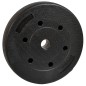 Disc fitness cauciucat 5kg, diametru 29,5mm, negru