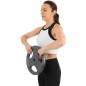 Disc fitness metal, multi-grip, 1,25kg, diametru 26,5mm, gri