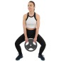 Disc fitness metal, multi-grip, 1,25kg, diametru 26,5mm, gri