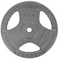 Disc fitness metal, multi-grip, 10kg, diametru 26,5mm, gri