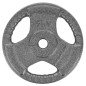 Disc fitness metal, multi-grip, 5kg, diametru 26,5mm, gri