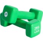 Set 2 gantere neopren Pure 2 Improve 2kg, maner ergonomic, verde