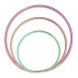 Set 20 cercuri fitness Hula Hoop, multifunctionale, 70cm, multicolor