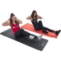 Saltea pentru antrenament fitness, suport agatare, rezistenta umezeala, 180x60x1.5cm, negru