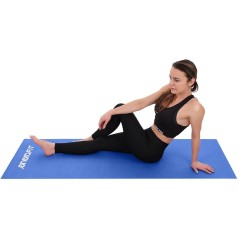 Saltea pentru antrenament yoga, impermeabila, 173x61x0,3cm, albastru