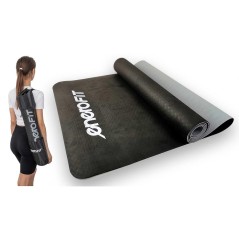 Saltea pentru antrenament yoga, impermeabila, 183x61x0,4cm, negru gri