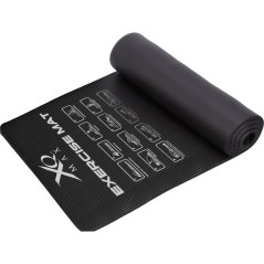 Saltea pentru antrenament yoga, impermeabila, 183x58x1 cm, negru