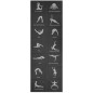 Saltea pentru antrenament yoga, impermeabila, 170x60x0,5 cm, negru