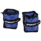 Set 2 greutati fitness Enero Fit mana/glezna 1kg, prindere velcro, multifunctionale, marime reglabila, albastru