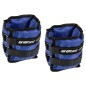 Set 2 greutati fitness Enero Fit mana/glezna 3kg, prindere velcro, multifunctionale, marime reglabila, albastru