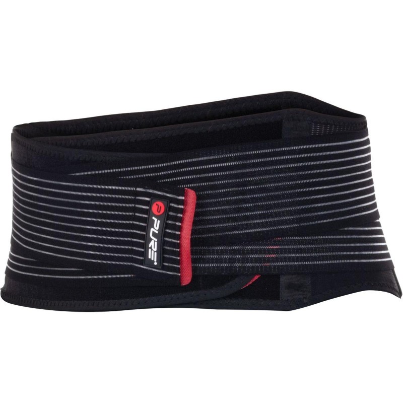 Centura lombara suport spate, inchidere velcro, marime reglabila, 108x21x1,5cm, negru