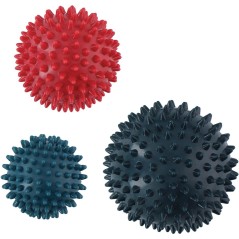 Set 3 mingi pentru masaj, universale, relaxeaza musculatura, 9/7/6cm, multicolor