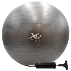 Minge fitness gonflabila 55cm, pompa inclusa, material aderent, sarcina maxima 100kg, negru