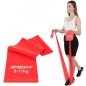 Banda elastica pentru fitness, multifunctionala, rezistenta 9-11kg, 200x15cm, rosu