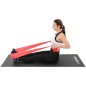 Banda elastica pentru fitness, multifunctionala, rezistenta 9-11kg, 200x15cm, rosu