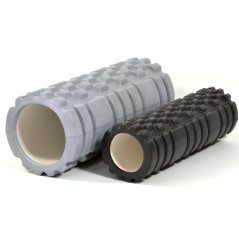 Set 2 role fitness pentru masaj corporal duritate mediu, universale, sarcina maxima 150kg, negru/gri