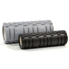 Set 2 role fitness pentru masaj corporal duritate mediu, universale, sarcina maxima 150kg, negru/gri