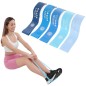 Set 5 mini benzi elastice pentru fitness Enero Fit, multifunctionale, stimuleaza mobilitatea, multicolor