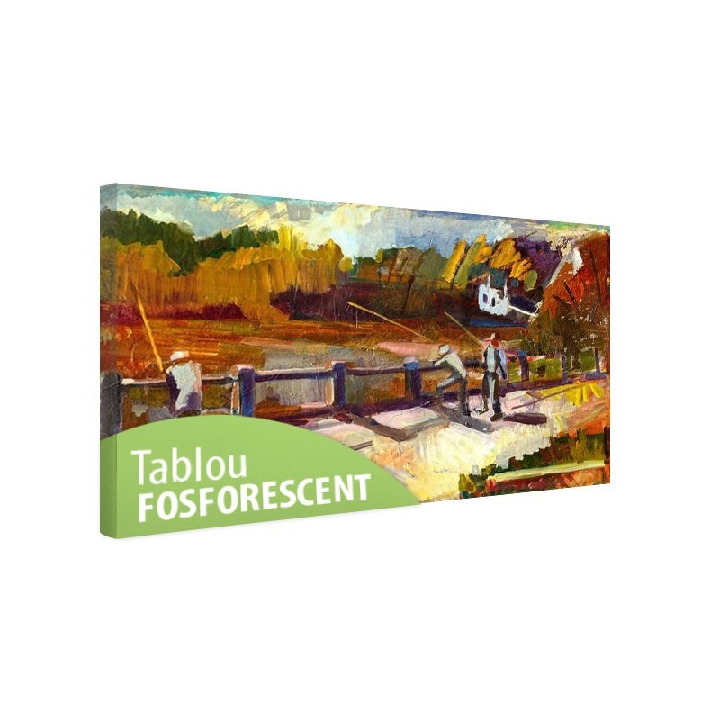 Tablou fosforescent Pescuind