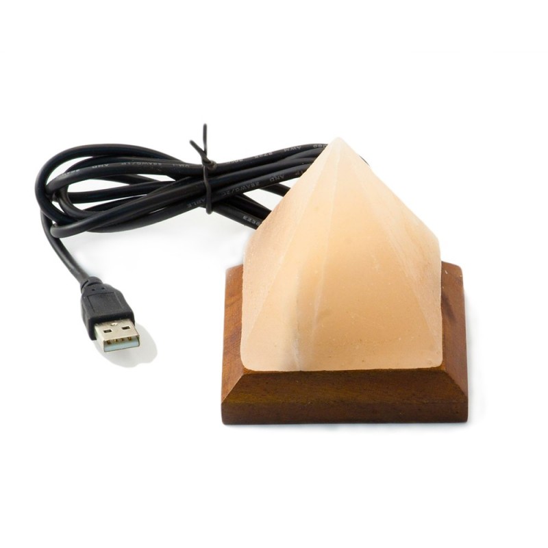 Mini lampa de sare USB multicolora