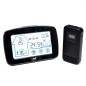 Statie meteo LCD, senzor wireless exterior, umiditate, ceas digital cu alarma