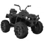 ATV Quad electric, 2 motoare, roti spuma EVA, negru