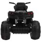 ATV Quad electric, 2 motoare, roti spuma EVA, negru