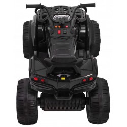 ATV Quad electric, 2 motoare, roti spuma EVA, negru