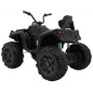 ATV Quad electric, 2 motoare, roti spuma EVA, negru