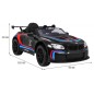 Masinuta electrica BMW M6 GT3, sport, 12V, roti spuma EVA si plastic, lumini LED, centura siguranta, 126x73x53cm