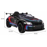 Masinuta electrica BMW M6 GT3, sport, 24V, roti spuma EVA si plastic, lumini LED, centura siguranta, 126x73x53cm