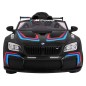 Masinuta electrica BMW M6 GT3, sport, 12V, roti spuma EVA si plastic, lumini LED, centura siguranta, 126x73x53cm