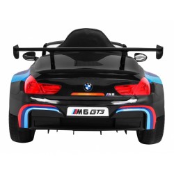 Masinuta electrica BMW M6 GT3, sport, 24V, roti spuma EVA si plastic, lumini LED, centura siguranta, 126x73x53cm