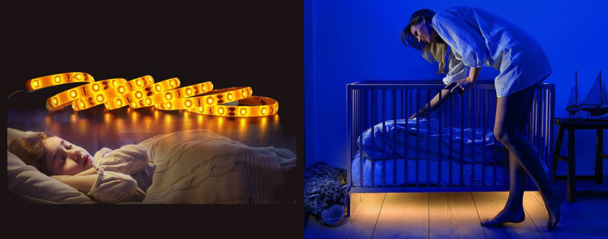 Iluminat pentru patul copilului